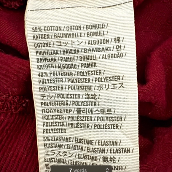 Hollister Vintage Burgundy Low Waist Sweatpants XS - Picture 5 of 6